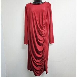Jessica London Dress Women size 16 Red Holiday Party Formal